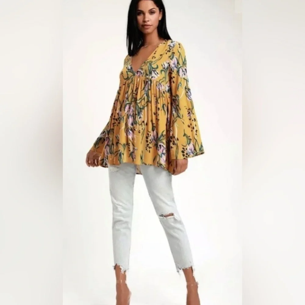 Bella Floral Tunic — Free People – Size XS